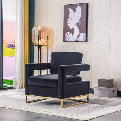 Velvet Accent Armchair