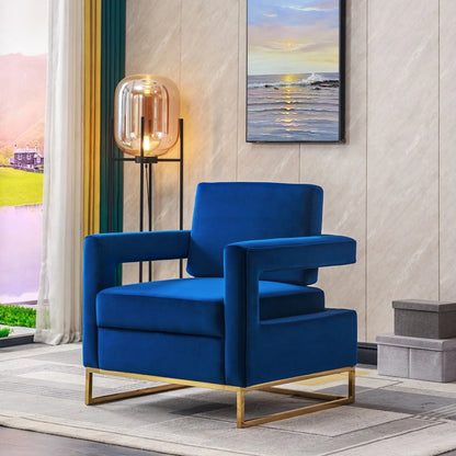 Velvet Accent Armchair