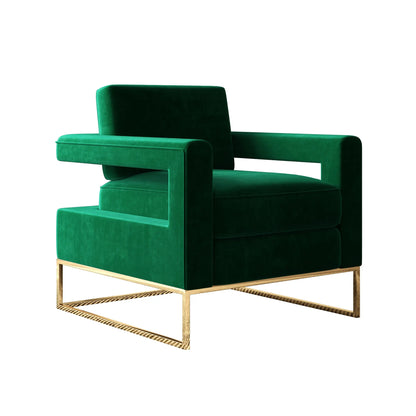 Velvet Accent Armchair