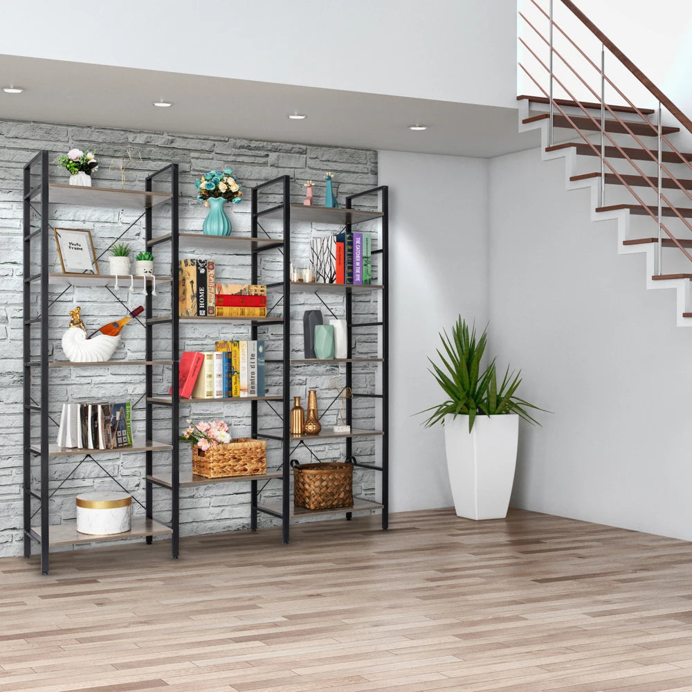 5 Tier Industrial Bookshelf