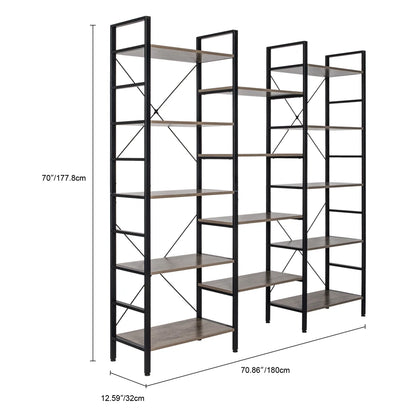 5 Tier Industrial Bookshelf