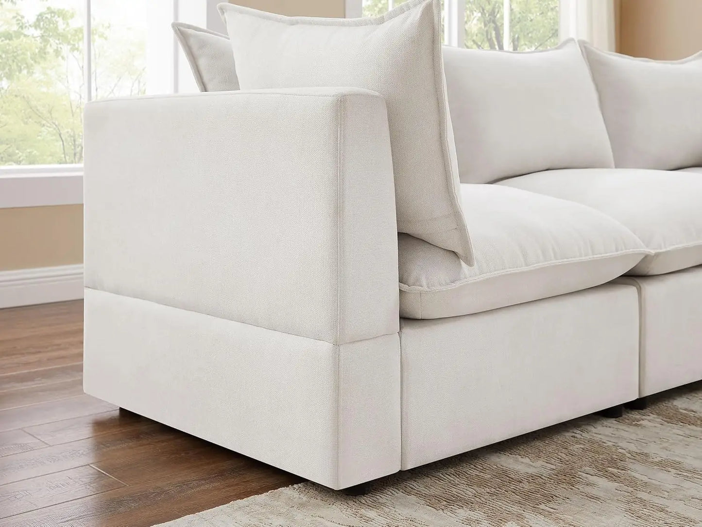 Convertible Couch with Ottomans