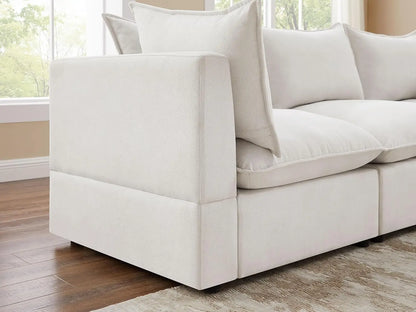 Convertible Couch with Ottomans