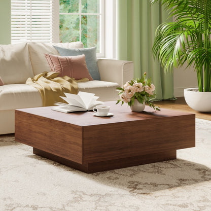 Modern Minimalist Wood Coffee Table