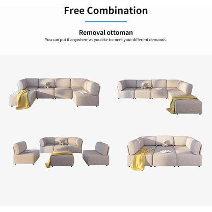 Modular convertible sofa