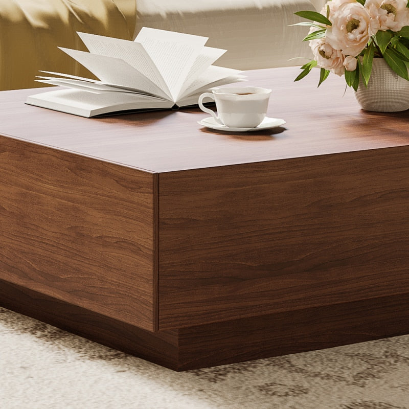 Modern Minimalist Wood Coffee Table