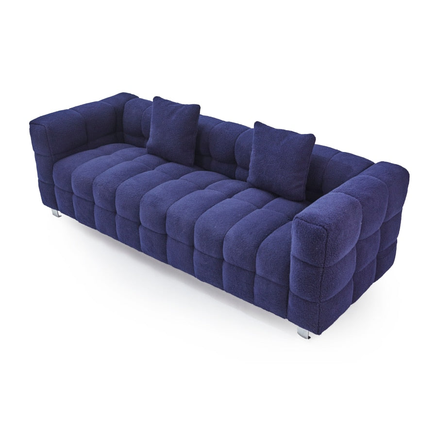 Blue Grain Sofa + Two Pillows