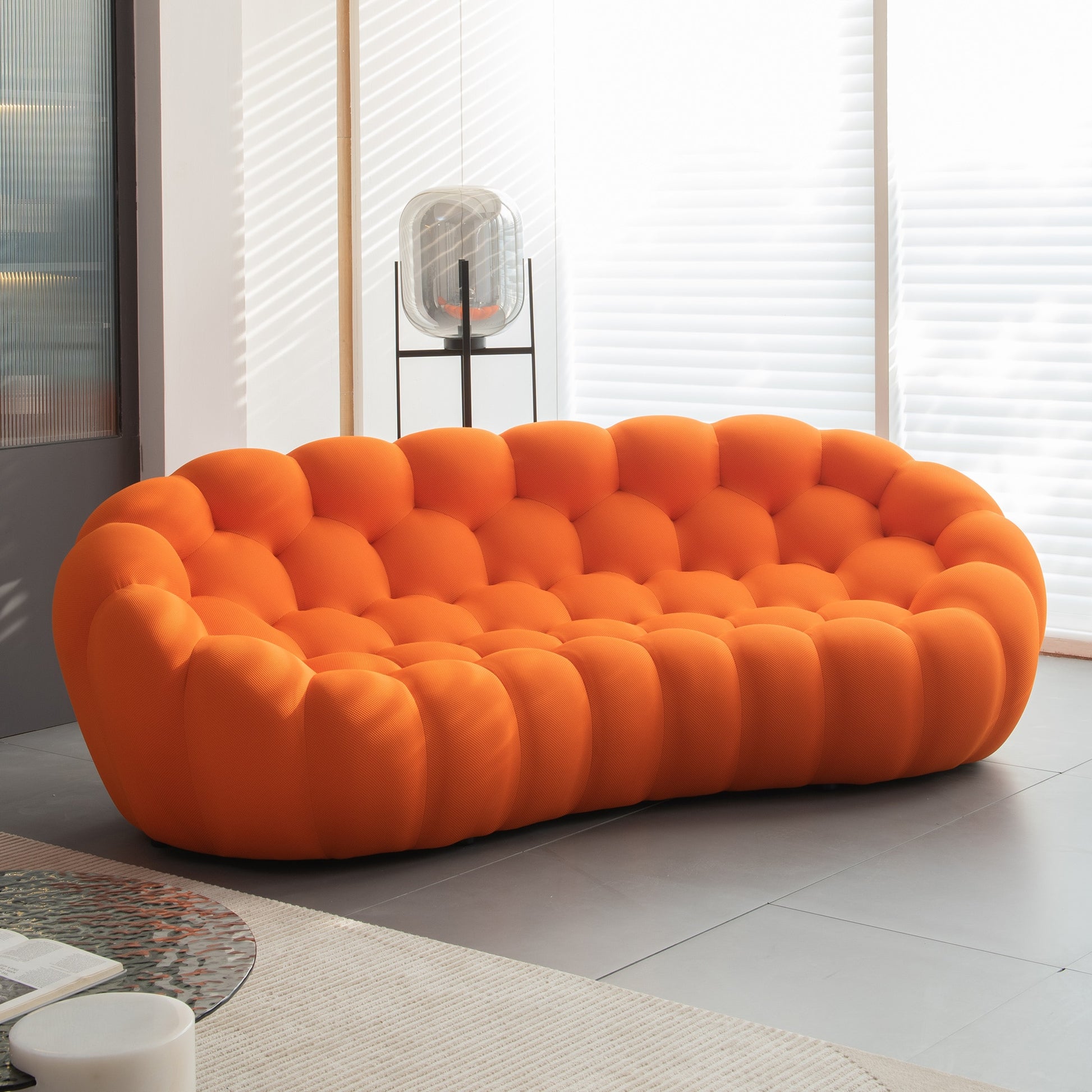 

Dimensions 3 seater: 240cm/113cm/78cm

Dimensions 2 seater: 190cm/114cm/76cm

Dimensions single seat: 118cm/115cm/68cm



Type: Living Room Furniture

Style: Chesterfield Sofa

Specific Use: Living Room Sofa

Material: Fabric

General Use: Home Furniture

Filling: Sponge

Fabric: Composite Fabrics

Combination: U-shaped

Appearance: Modern Style