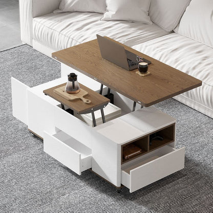 Modern Lift Top Coffee Table + 3 Drawers