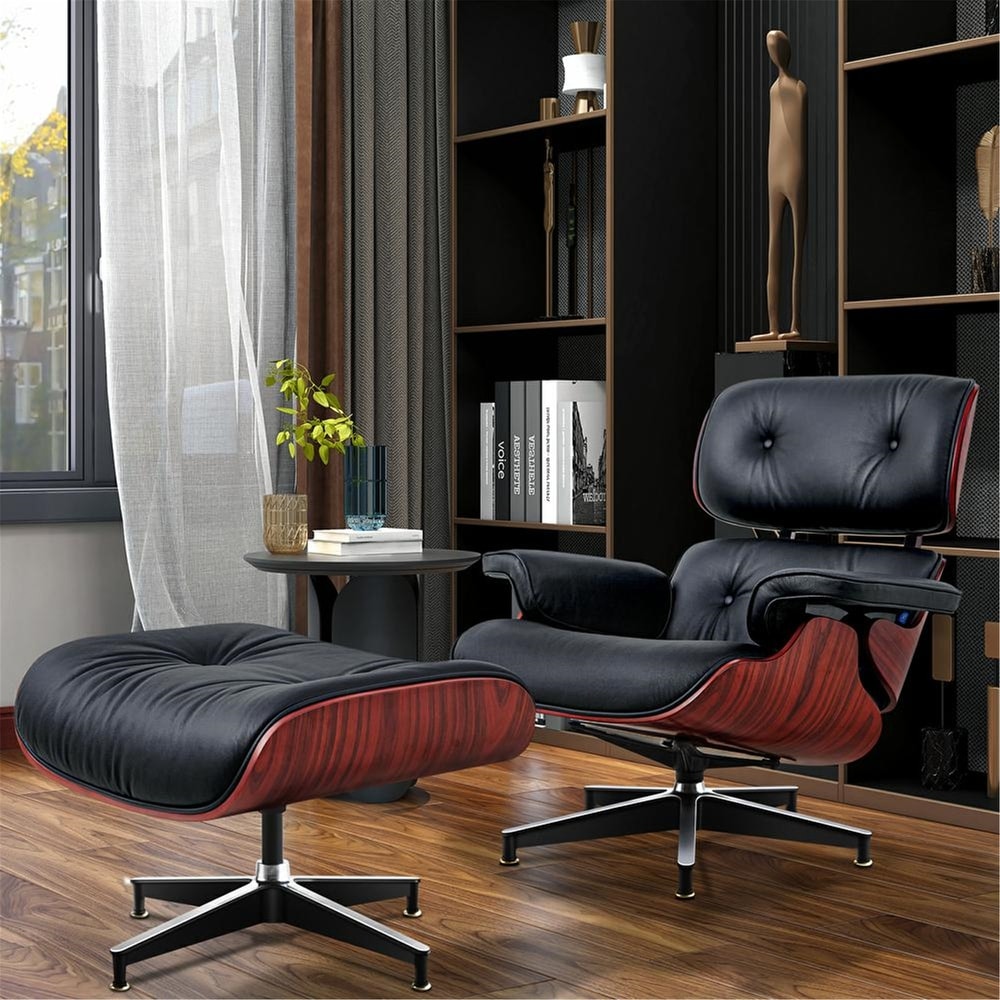 Modern Lounge Chair with Ottoman