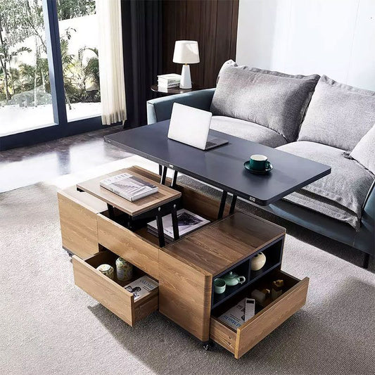 Modern Lift Top Coffee Table + 3 Drawers