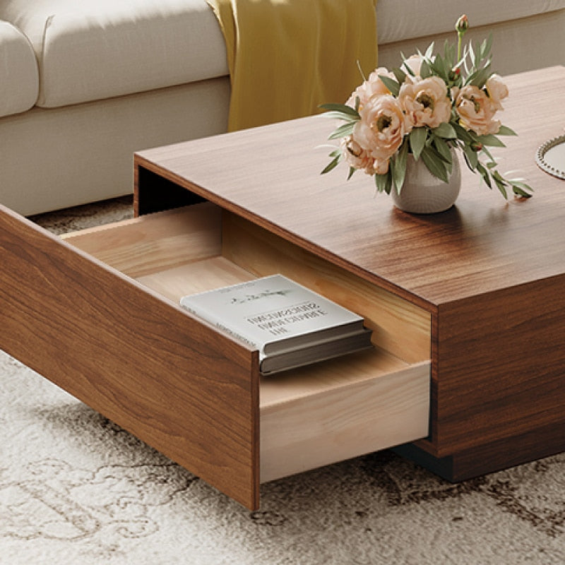 Modern Minimalist Wood Coffee Table