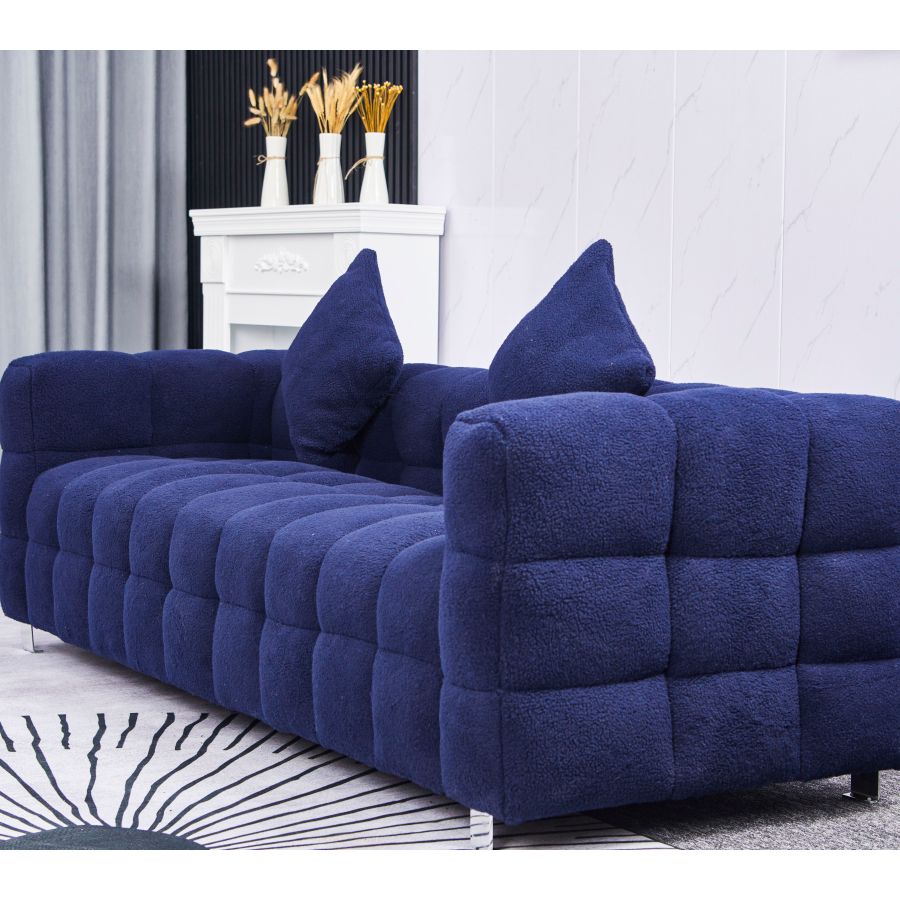 Blue Grain Sofa + Two Pillows