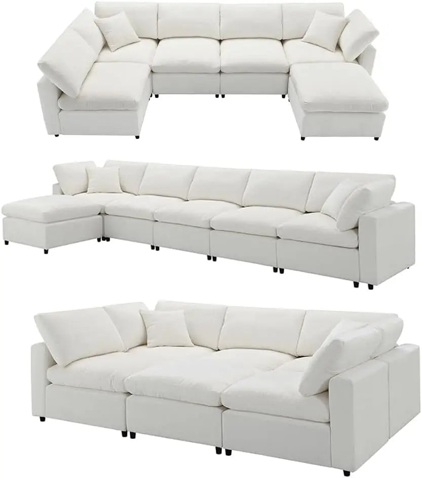 Modular 6 Seater Cloud Sofa