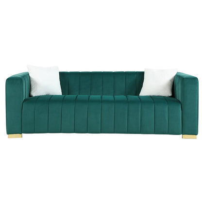 3 Seater + Love Seat Set Modern Velvet Sofa