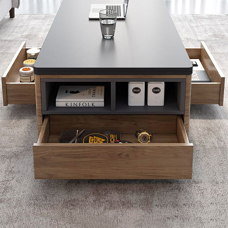 Modern Lift Top Coffee Table + 3 Drawers