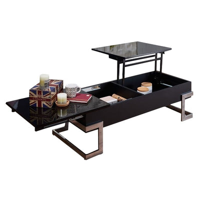 Mesa de centro elevable + patas cromadas