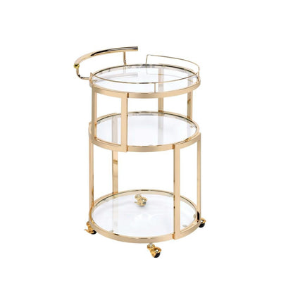 3 tier Round Bar Cart