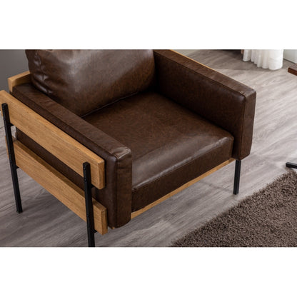 Leather Single leisure sofa chair