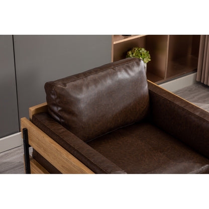 Leather Single leisure sofa chair