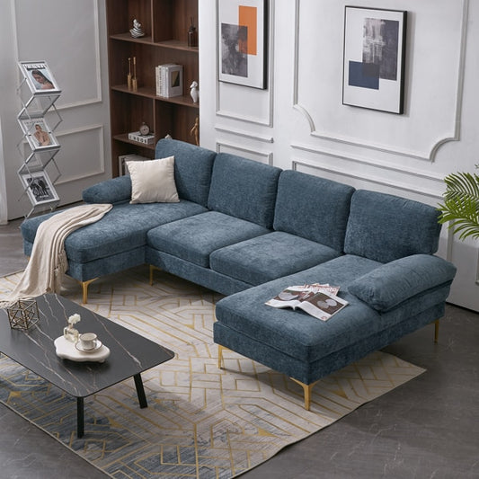 blue couch sectional sofa cute comfortable blue grey living room furniture  