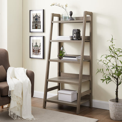 5-Shelf Ladder Bookcase