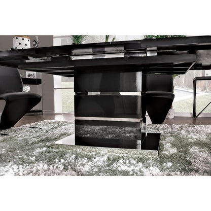 Mesa de comedor extensible negra