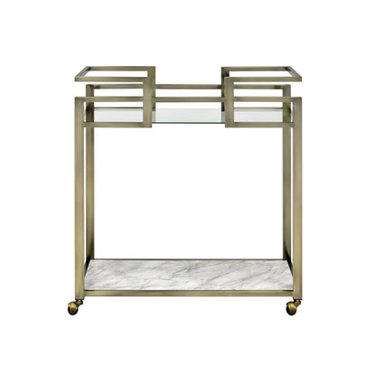 2 Tier Contemporary Bar Cart