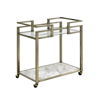 2 Tier Contemporary Bar Cart